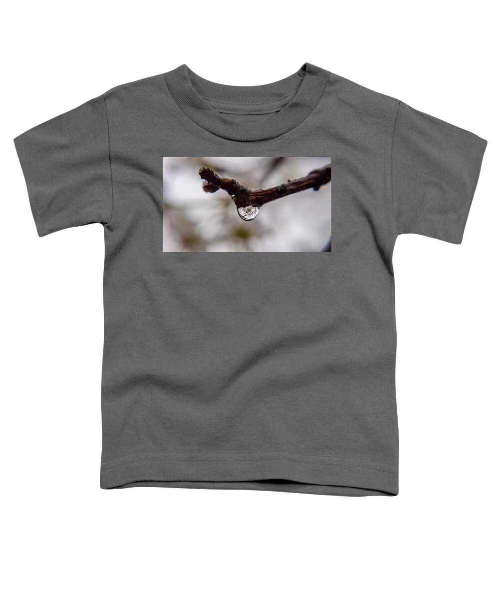 Raindrop Toddler T-Shirt featuring the photograph Focus on Possibilities by Ivars Vilums