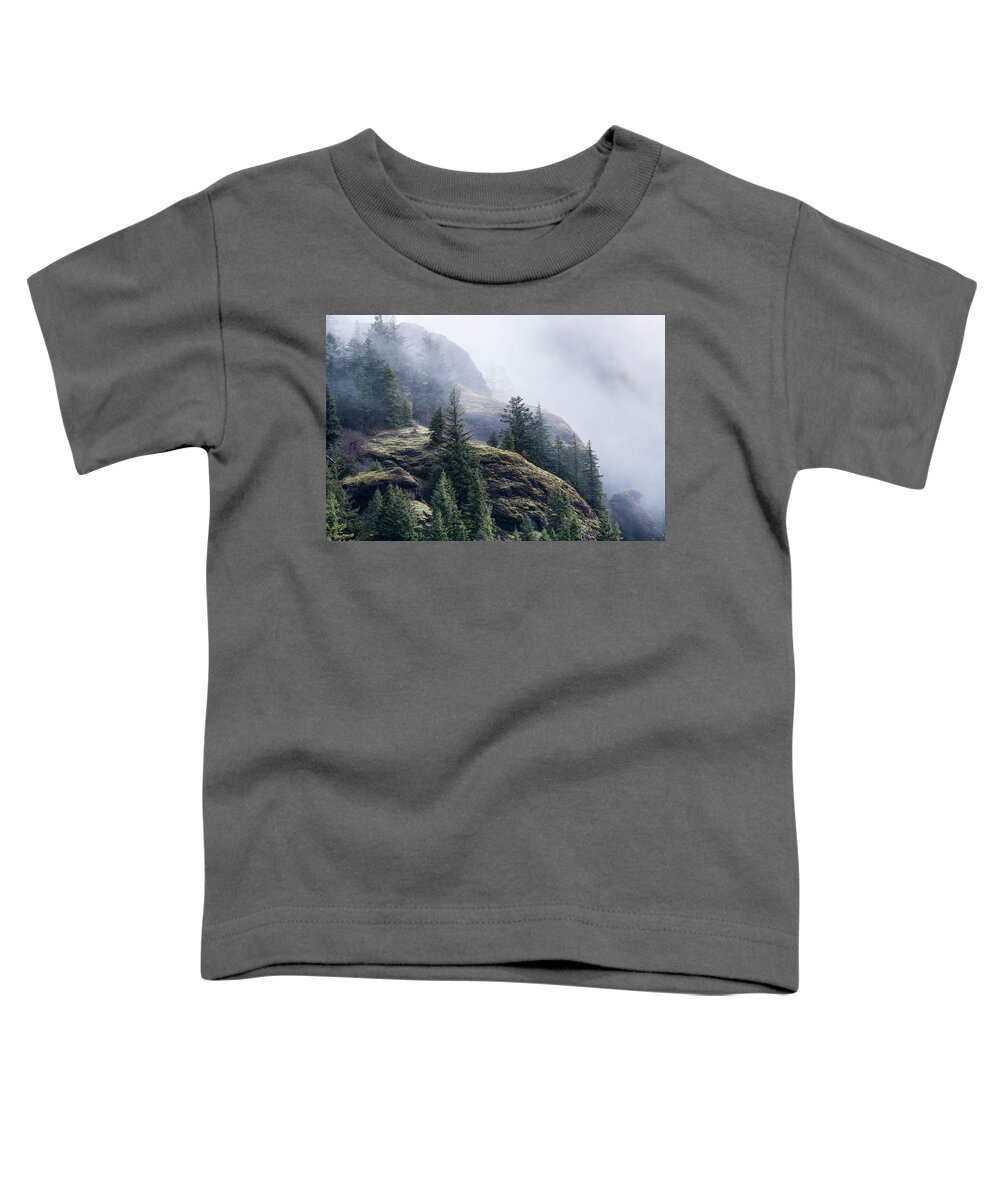 Clatsop County Toddler T-Shirt featuring the photograph Foggy on Saddle Mountain by Robert Potts