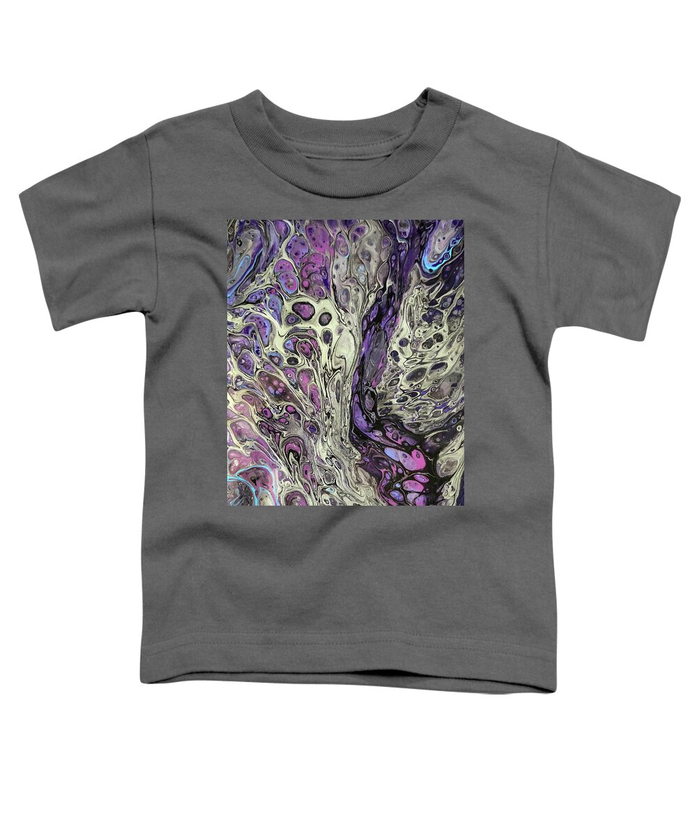 Acrylic Toddler T-Shirt featuring the painting Fusion of Color by Teresa Wilson