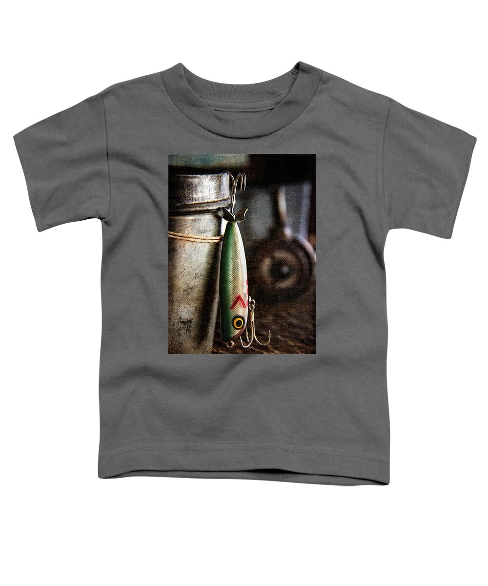 Fishing Lure Toddler T-Shirt featuring the photograph Getting Ready For Some Fishin by Cindi Ressler