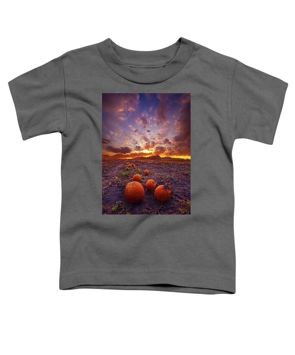 Earth Toddler T-Shirt featuring the photograph Give Them Pumpkin To Talk About by Phil Koch