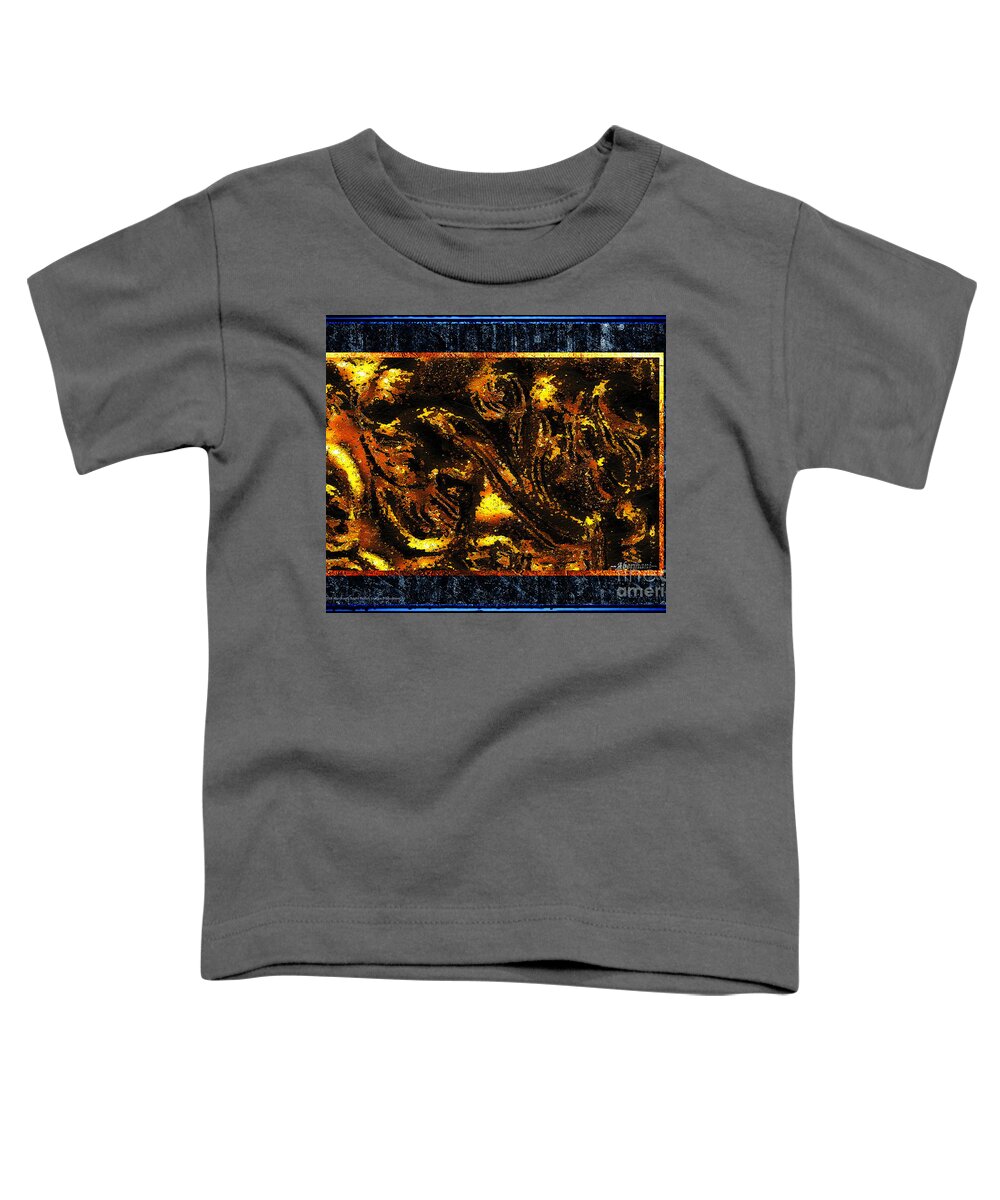 Gold Toddler T-Shirt featuring the photograph Golden Ship of Stars and Dreams by Aberjhani