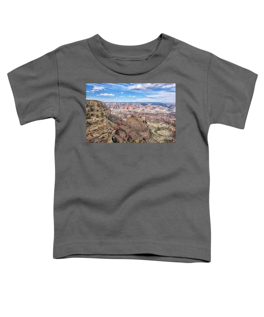 Top Artist Toddler T-Shirt featuring the photograph Grand Canyon South Rim Vista by Norman Gabitzsch