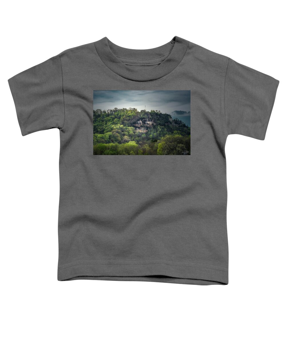 Bluff Toddler T-Shirt featuring the photograph Grandad Bluff by Phil S Addis