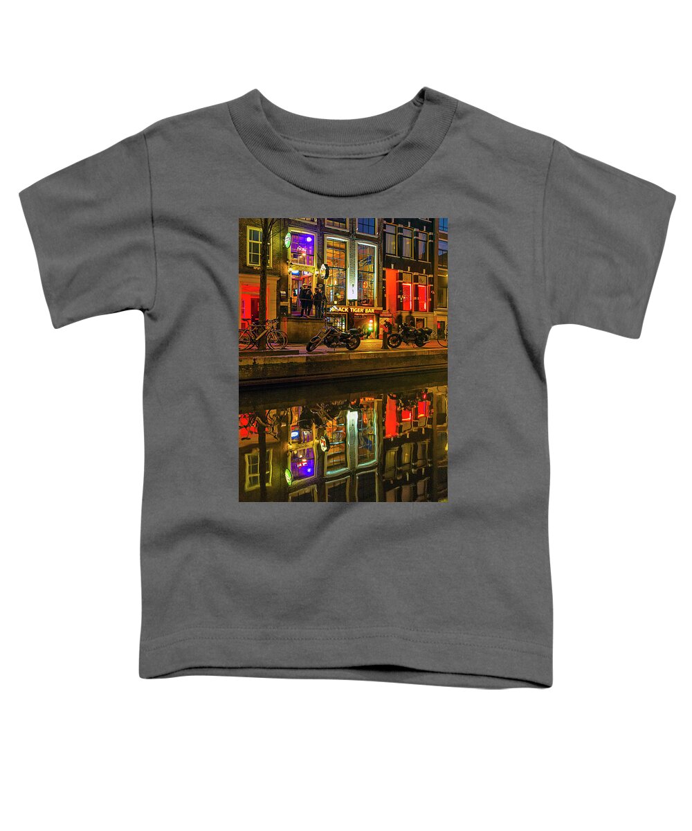 Amsterdam Toddler T-Shirt featuring the photograph Happy Hour by Ralf Rohner