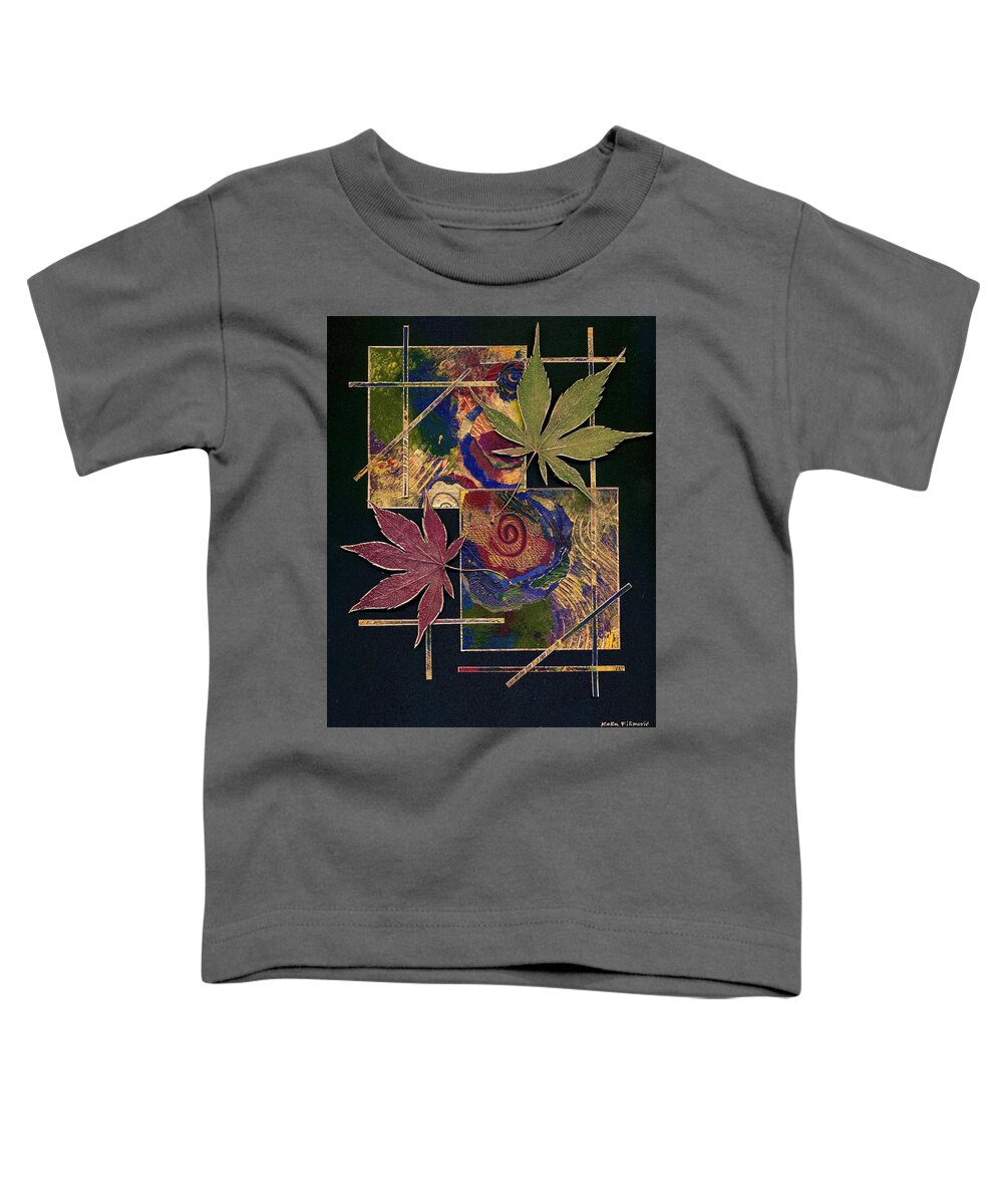Nature Toddler T-Shirt featuring the mixed media Happy Marriage by Koka Filipovic