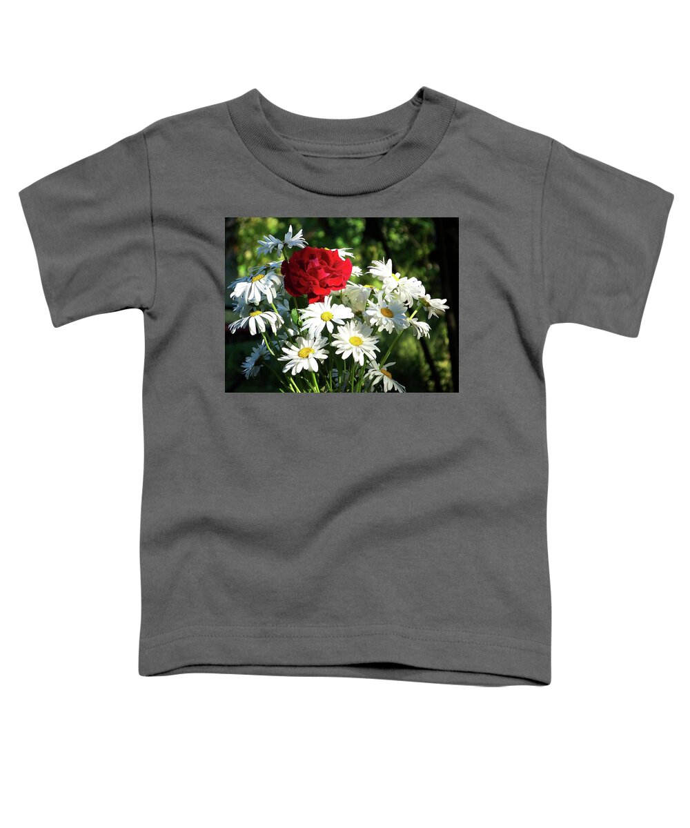 Flowers Toddler T-Shirt featuring the photograph He Loves Me... by Julie Rauscher