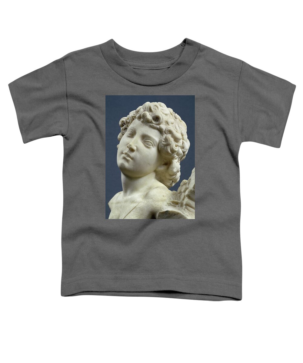 Boy Toddler T-Shirt featuring the photograph Head From The Manhattan Cupid By Michelangelo by Michelangelo Buonarroti