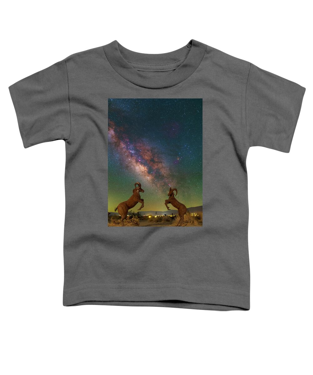 Astronomy Toddler T-Shirt featuring the photograph Head to Head with the Galaxy by Ralf Rohner