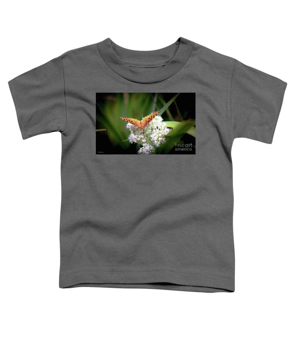 Butterfly Toddler T-Shirt featuring the photograph Hello by Veronica Batterson