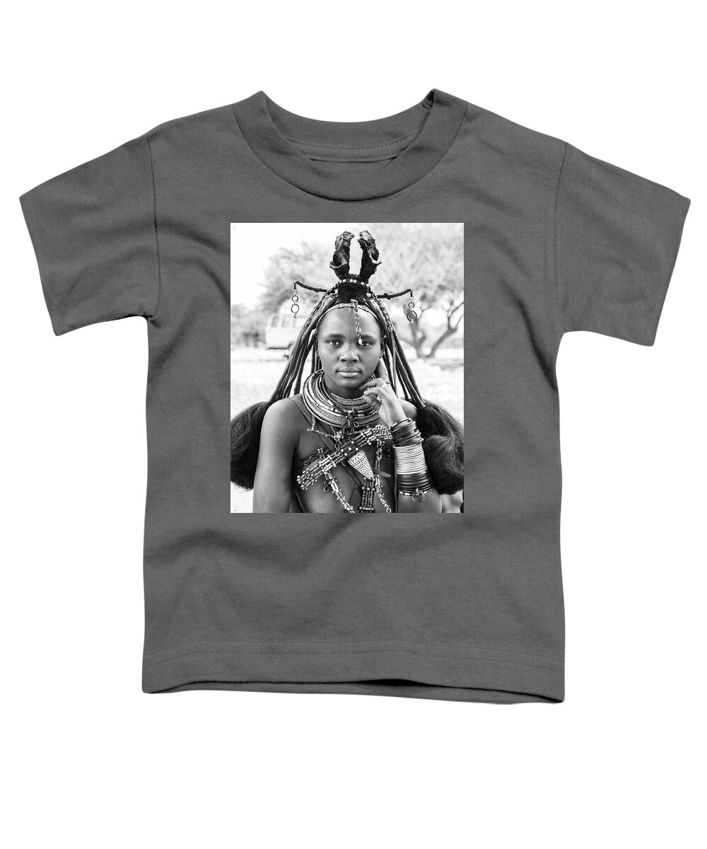 Portrait Toddler T-Shirt featuring the photograph Himba Style Girl by Mache Del Campo