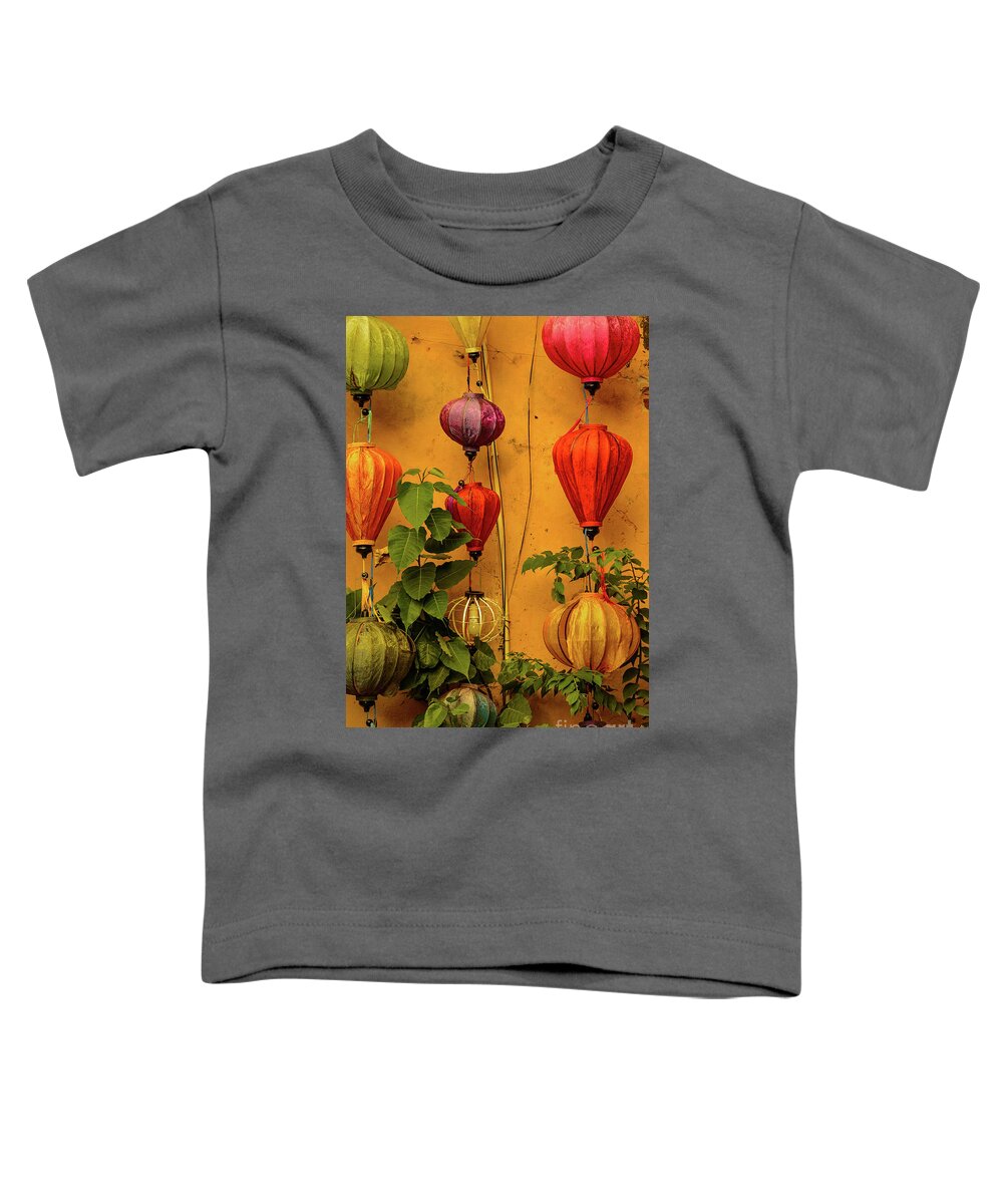 Lantern Toddler T-Shirt featuring the photograph HoiAn 02 by Werner Padarin