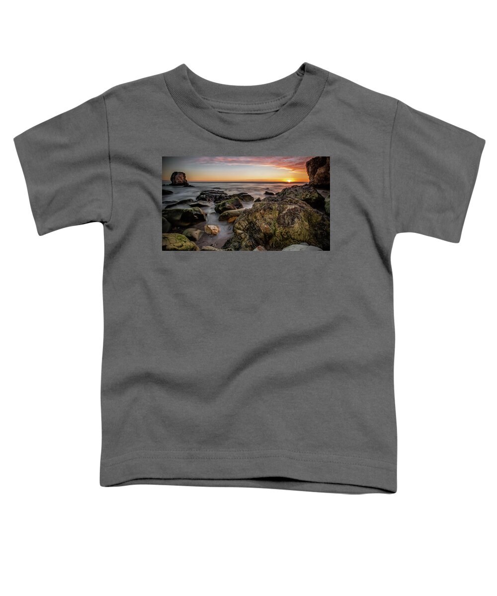 Sunset Toddler T-Shirt featuring the photograph Horizon Glow by Mike Long