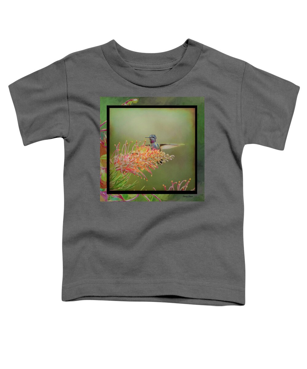 Art Toddler T-Shirt featuring the photograph face mask hummer Dance by Patricia Dennis