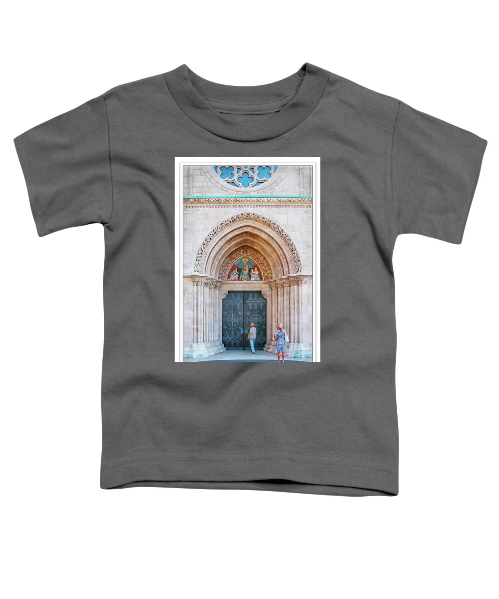 Church Toddler T-Shirt featuring the photograph Is It Open? by Peggy Dietz
