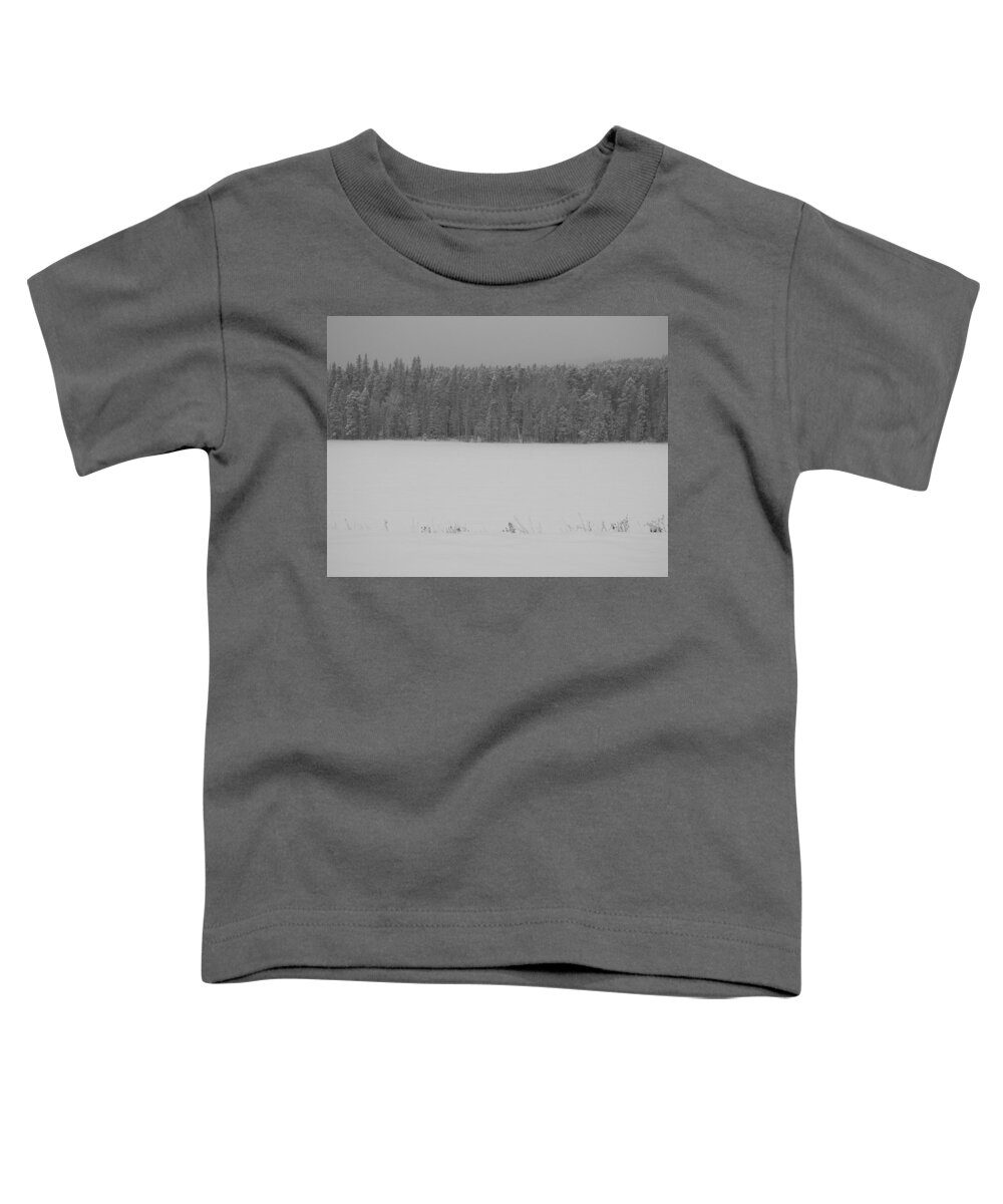 Snow Toddler T-Shirt featuring the photograph Isolation by Nicole Belvill