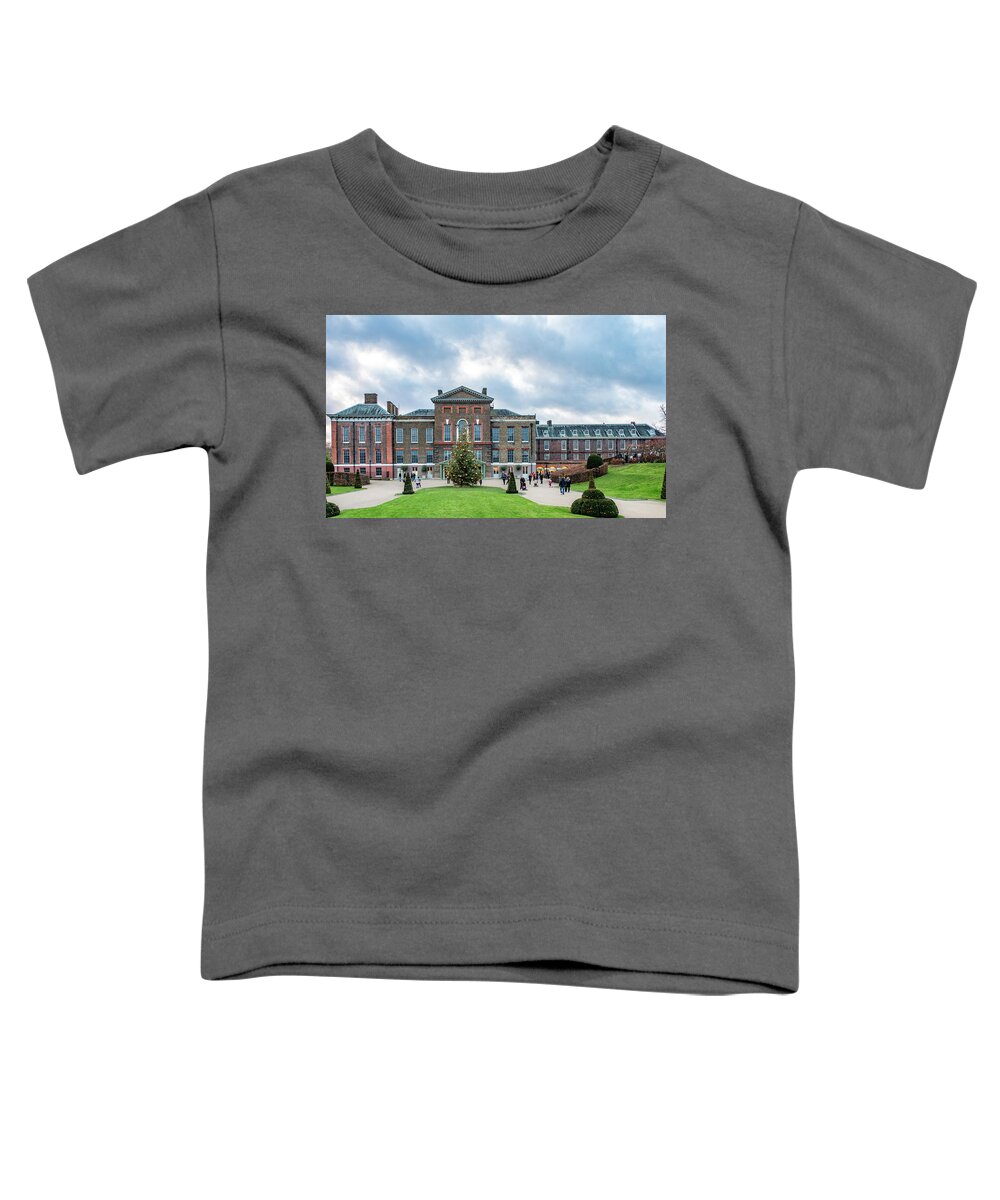 London Toddler T-Shirt featuring the photograph Christmas at Kensington Palace, Front View by Marcy Wielfaert