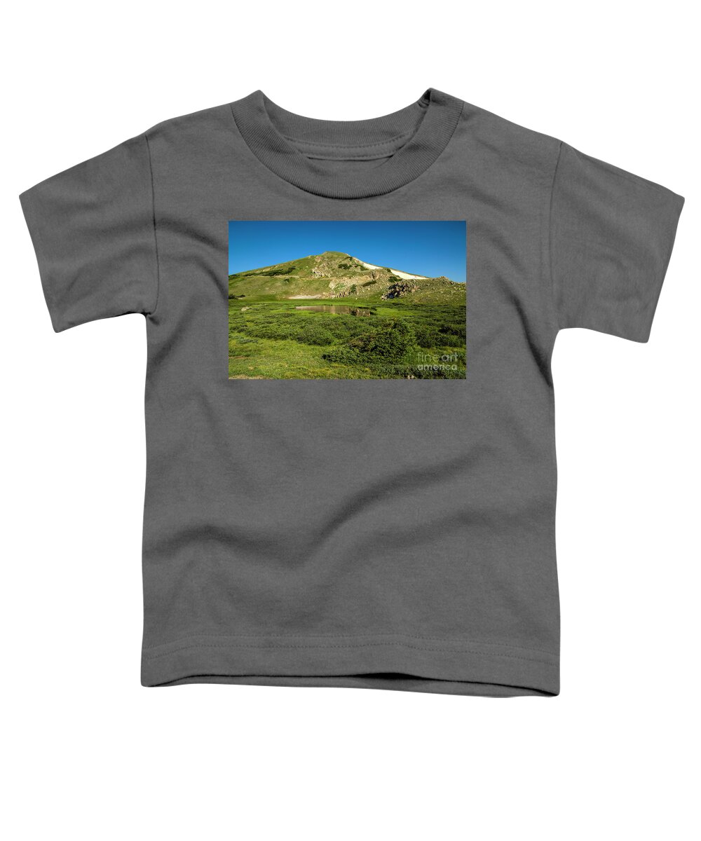 Jon Burch Toddler T-Shirt featuring the photograph Kettle Lake and Mountain by Jon Burch Photography