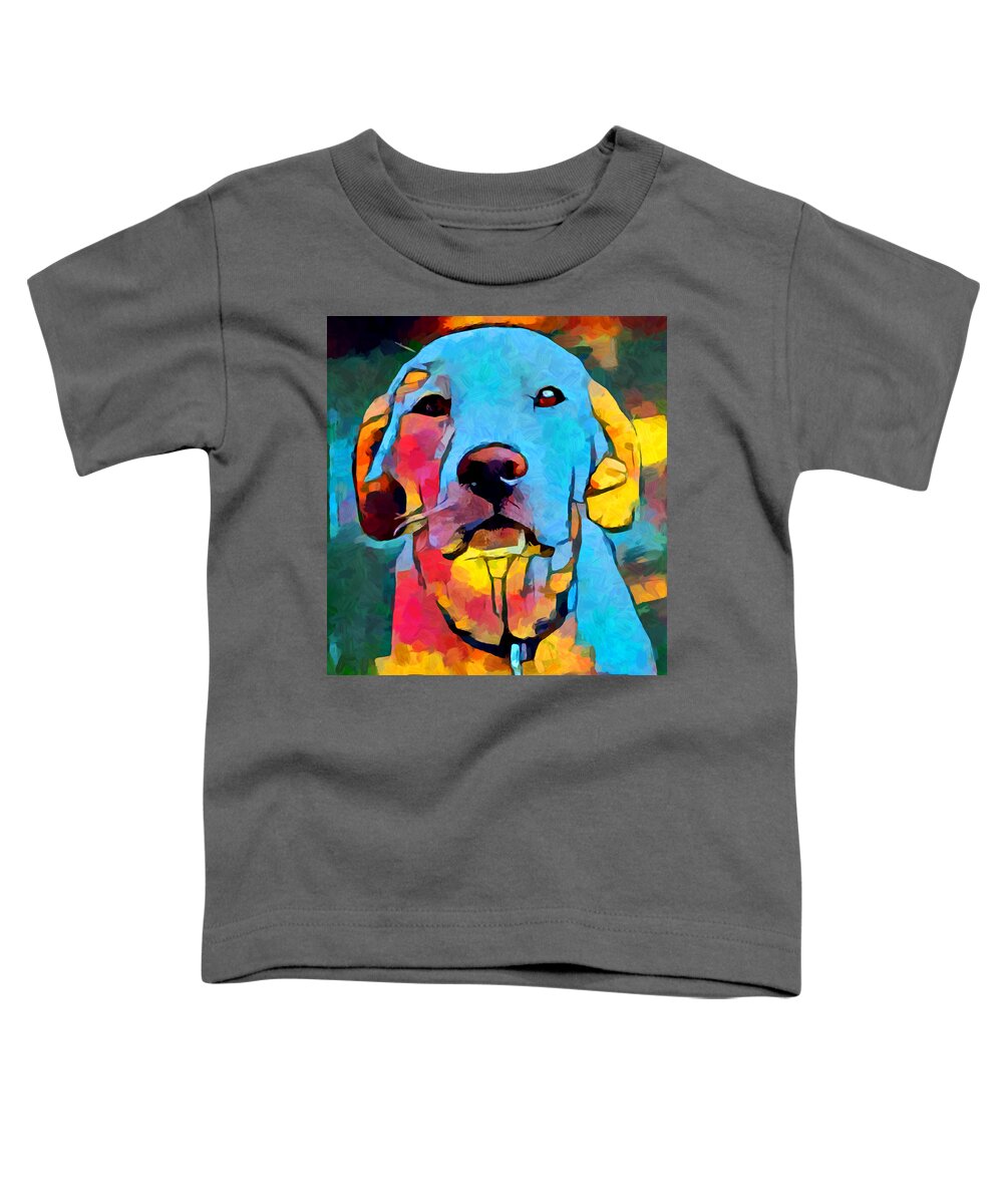 Labrador Toddler T-Shirt featuring the painting Labrador Retriever 4 by Chris Butler