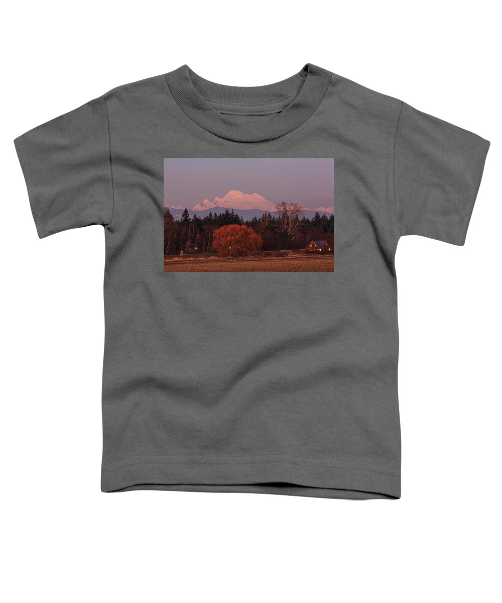 Skagit Valley Toddler T-Shirt featuring the photograph Last Light by Briand Sanderson