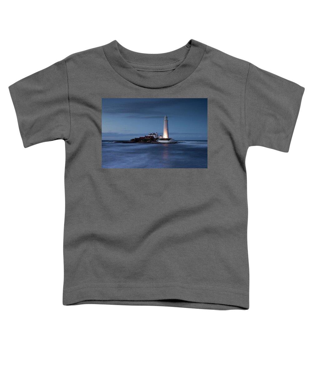 Lighthouse Toddler T-Shirt featuring the photograph Leave a light on for me by Anita Nicholson