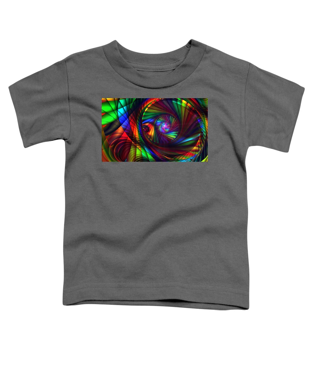 Light At The End Of The Tunnel Toddler T-Shirt featuring the digital art Light at the end of the Tunnel by Kiki Art