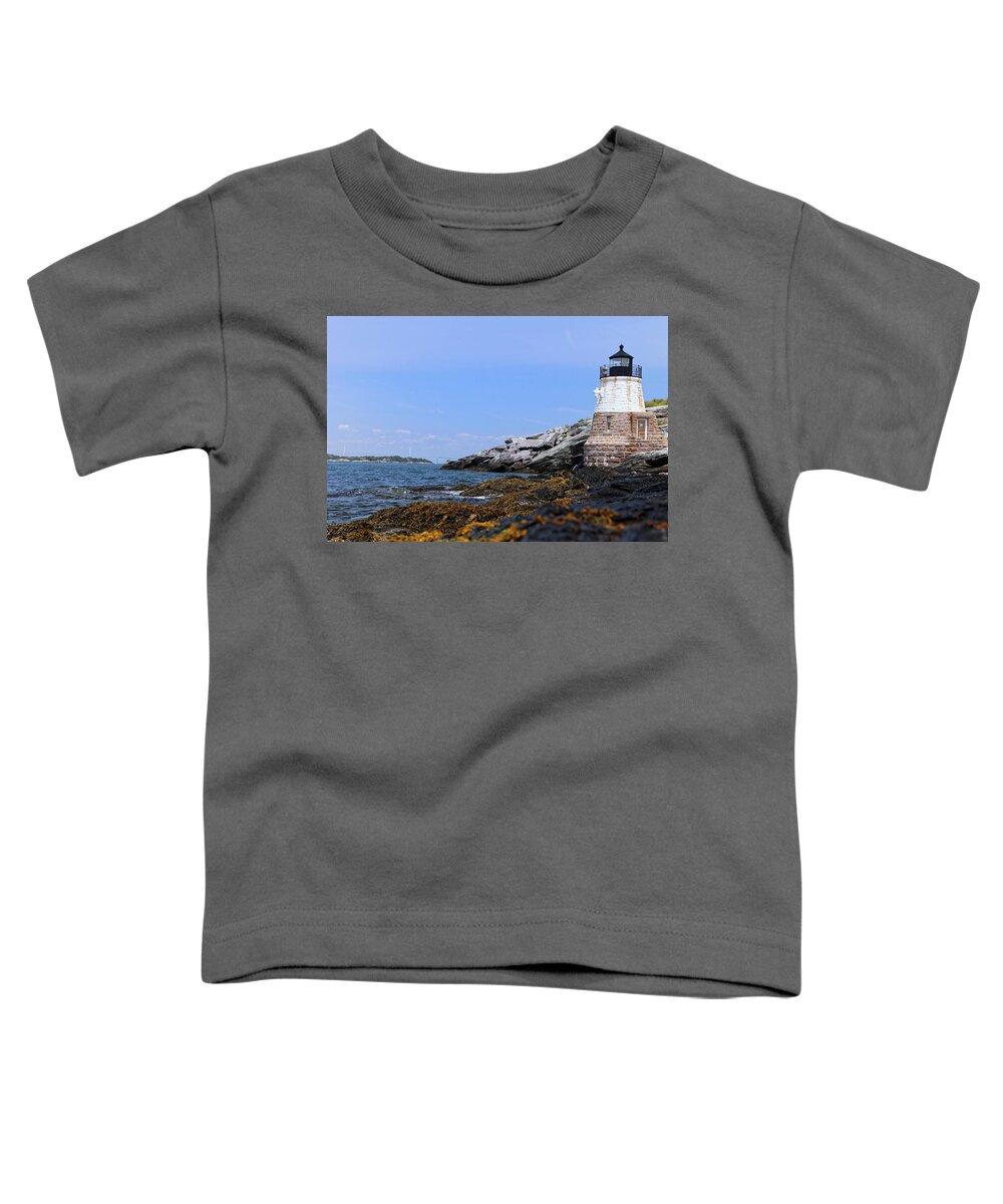 Lighthouse Toddler T-Shirt featuring the photograph Castle Hill Lighthouse 5 by Doolittle Photography and Art