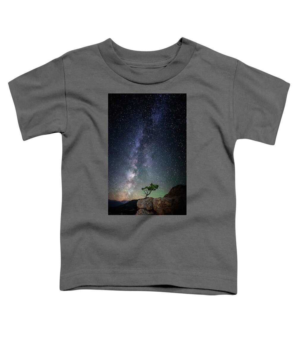 Lone Toddler T-Shirt featuring the photograph Lone Tree Under the Milky Way by David Soldano
