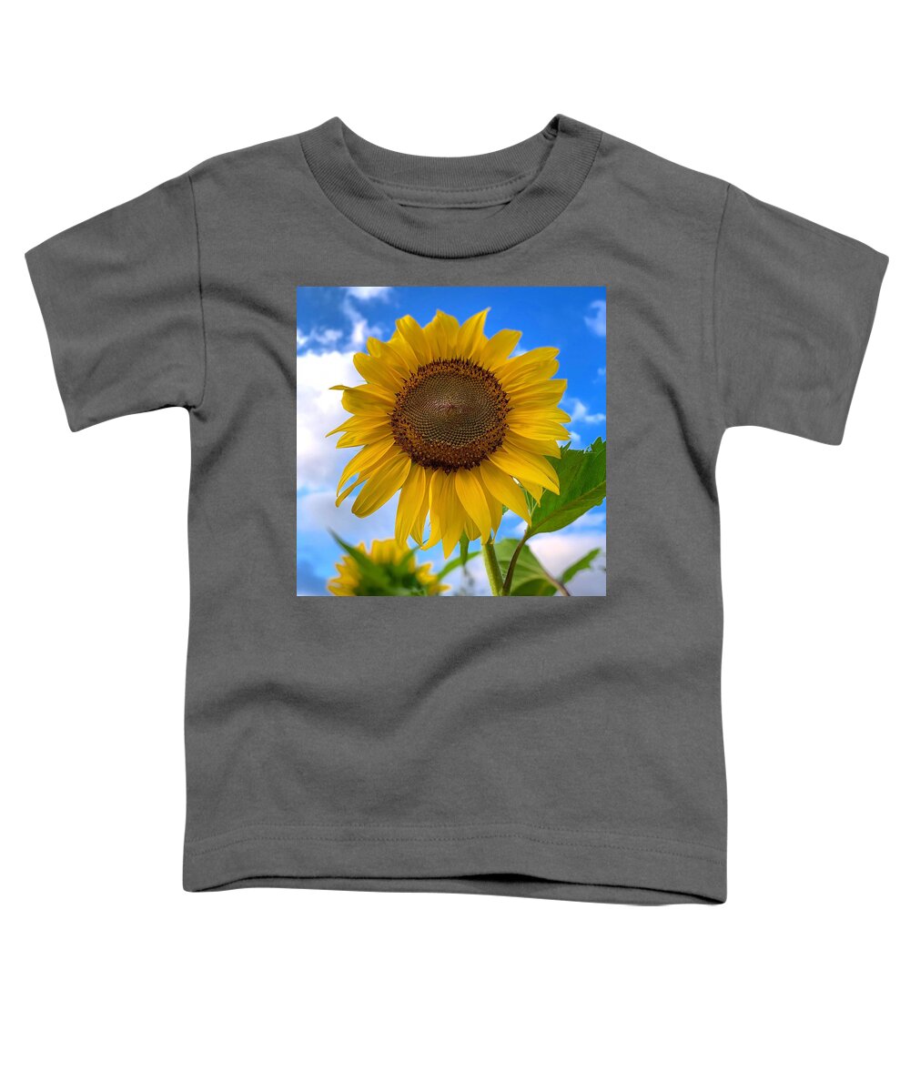 Sunflower Toddler T-Shirt featuring the photograph Looking Up by Brian Eberly