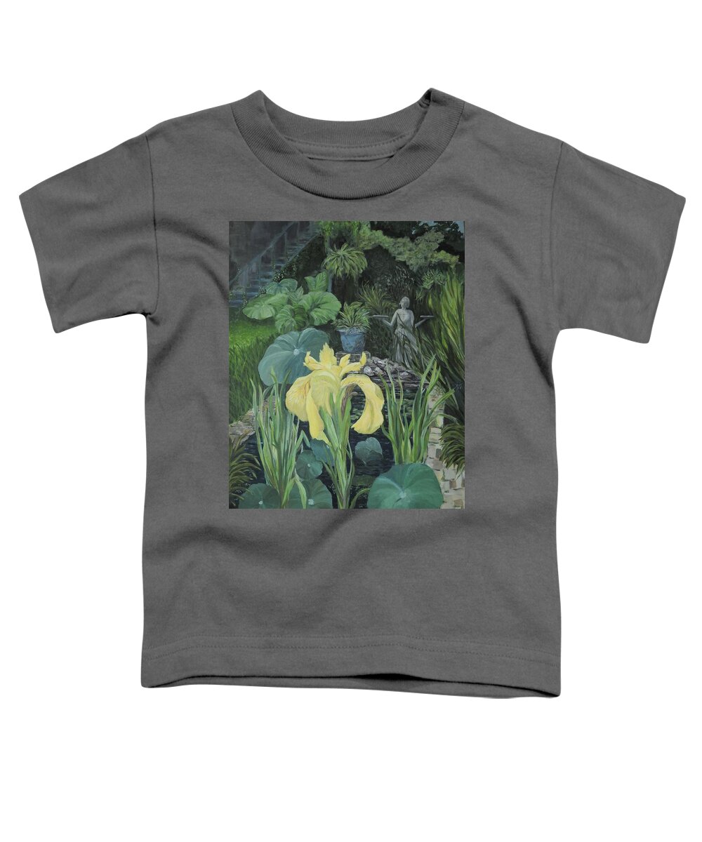 Art Toddler T-Shirt featuring the painting Lowcountry Pond Garden by Deborah Smith