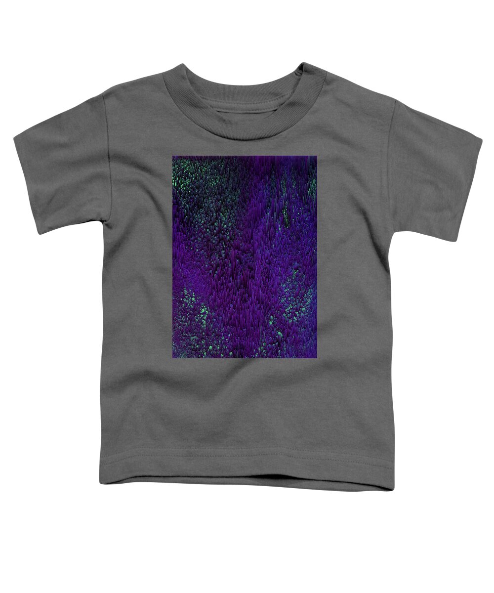 Glitch Toddler T-Shirt featuring the digital art Luminoles - Abstract Pixel Art by Jennifer Walsh