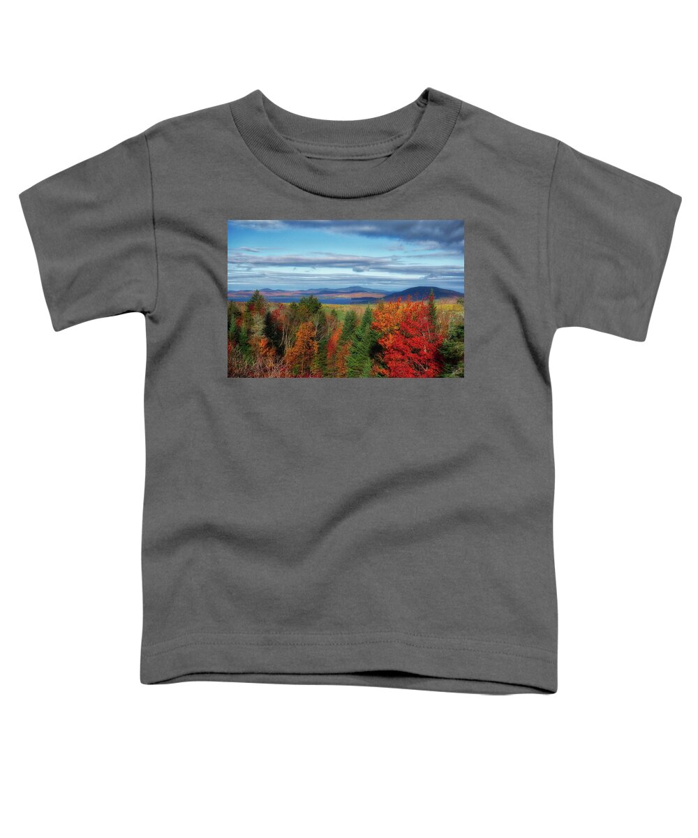 Landscape Toddler T-Shirt featuring the photograph Maine Fall Foliage by Russel Considine