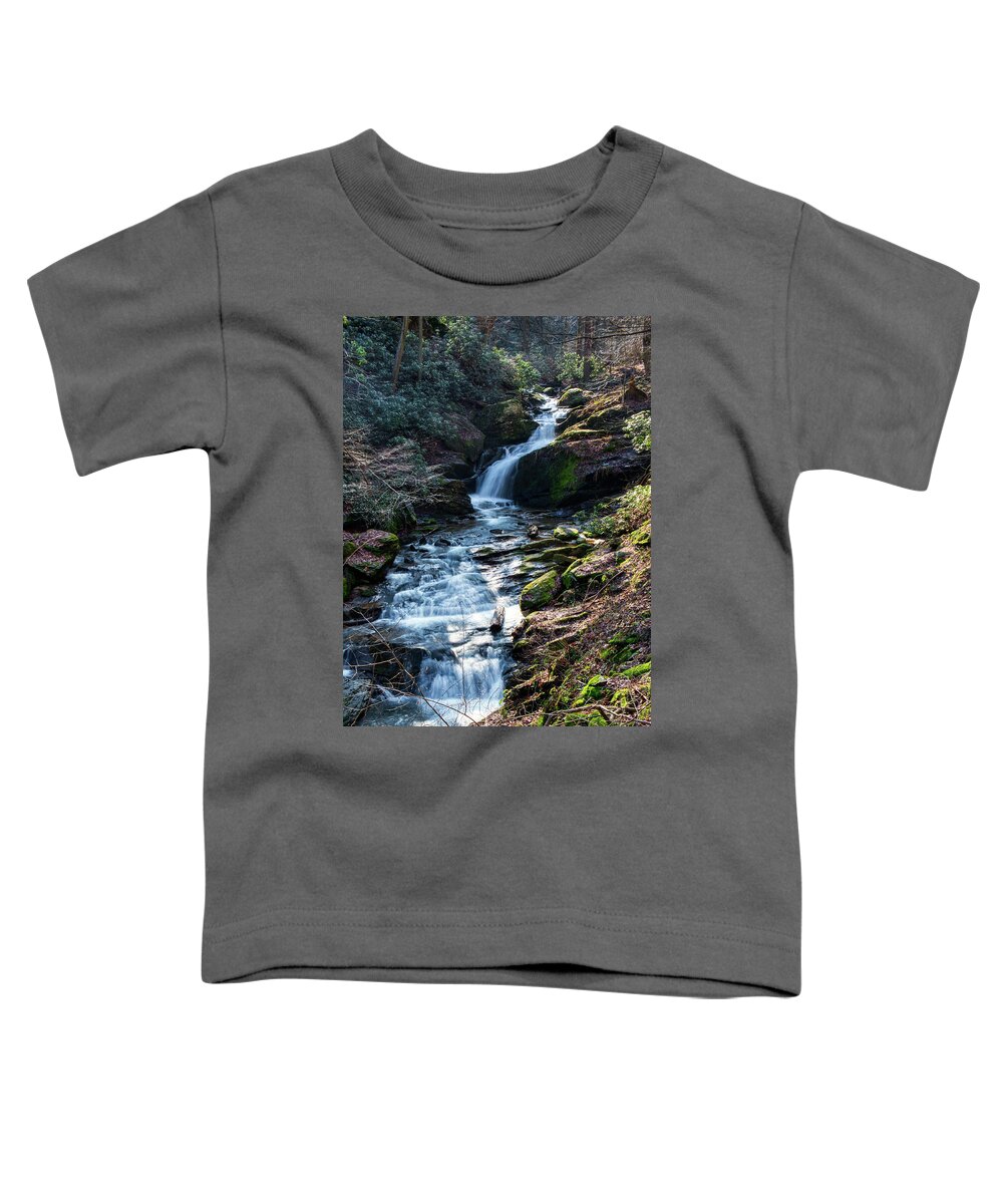 Mill Creek Toddler T-Shirt featuring the photograph Mill Creek Falls by Mark Dodd
