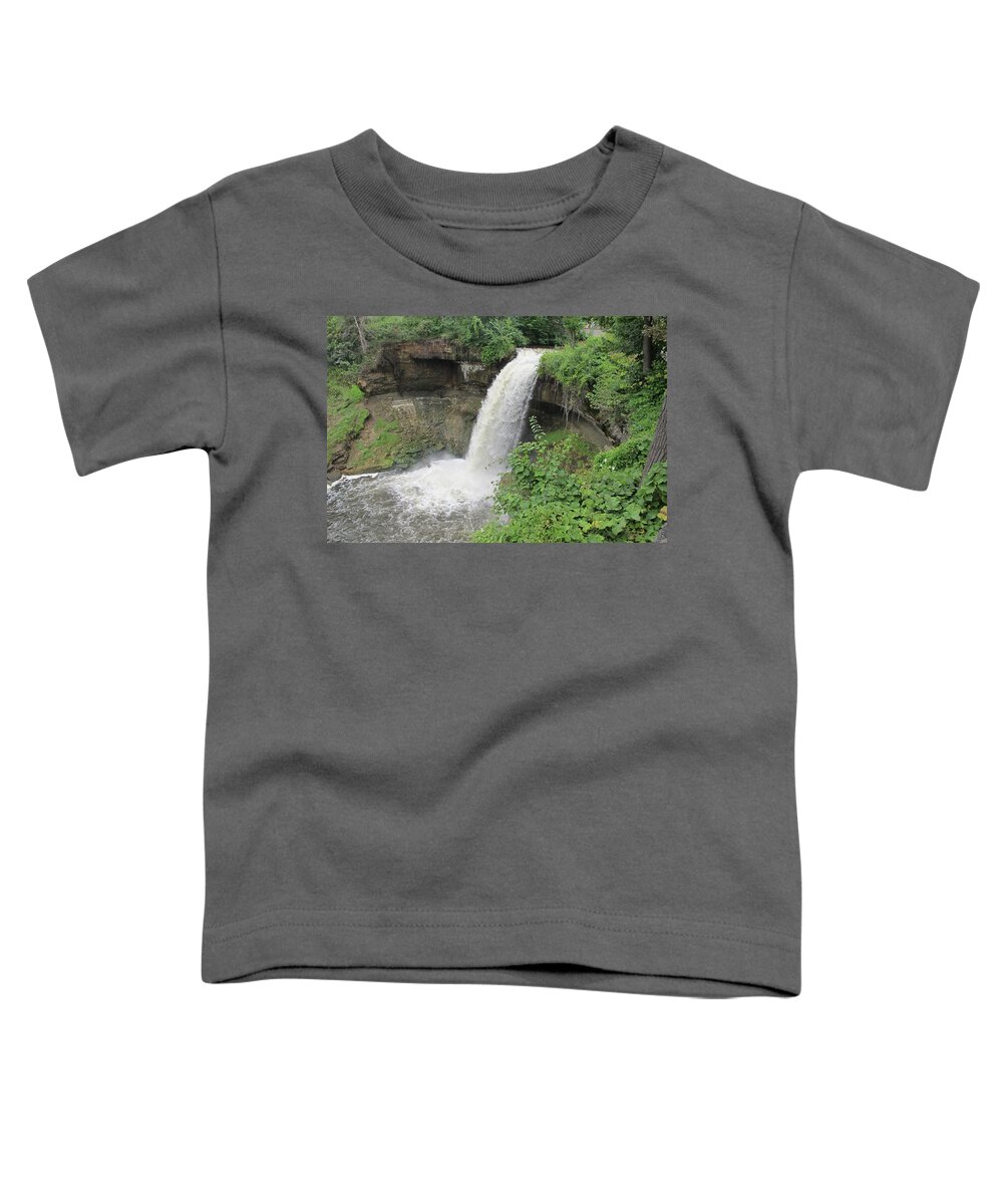 Minnehaha Falls Toddler T-Shirt featuring the photograph Minnehaha Falls by Laura Smith