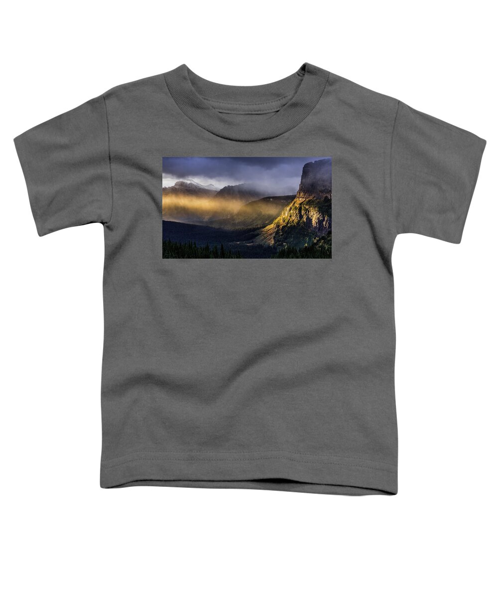 Sunlight Toddler T-Shirt featuring the photograph Montana Morning by Gary Migues