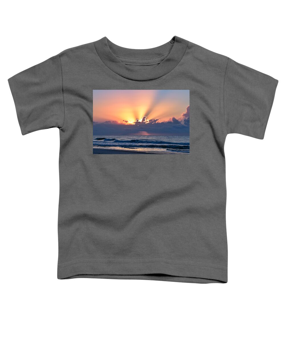 Sunrise Toddler T-Shirt featuring the photograph Morning Has Broken by Mary Ann Artz