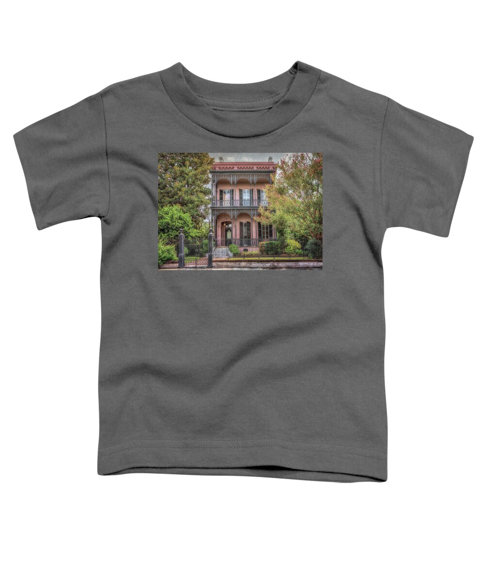 Garden District Toddler T-Shirt featuring the photograph Morris Israel House by Susan Rissi Tregoning