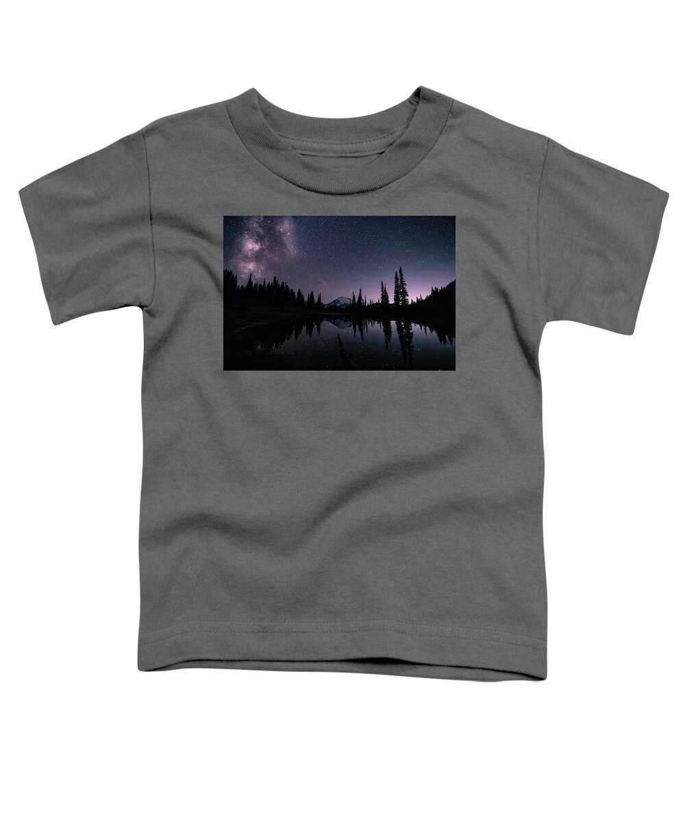 Mount Rainier Toddler T-Shirt featuring the photograph Mount Rainier from Tipsoo by Judi Kubes