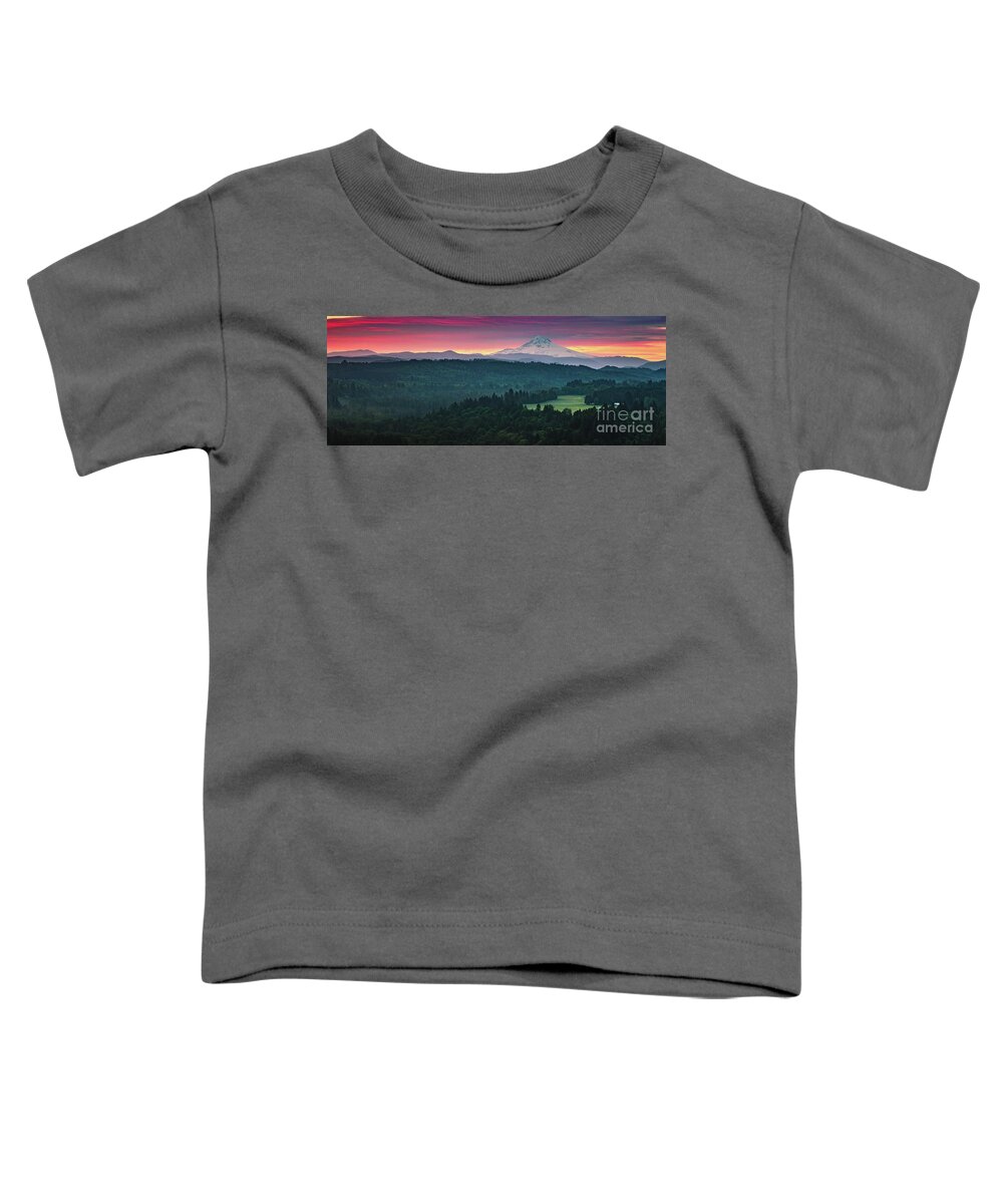 Jonsrud Viewpoint Toddler T-Shirt featuring the photograph Mt Hood, Oregon, USA by Henk Meijer Photography
