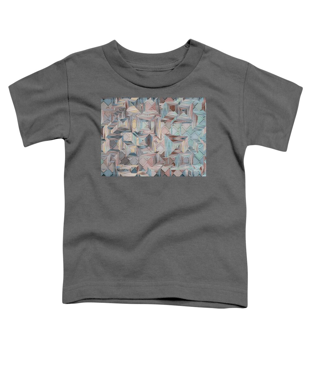 Pastels Toddler T-Shirt featuring the digital art Multitudes - 01tc02g05 by Variance Collections