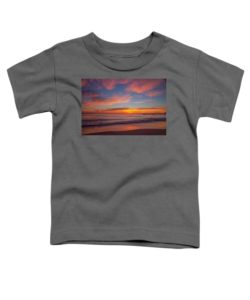 Nags Head Toddler T-Shirt featuring the photograph Nags Head Sunrise 2010-10 01 by Jim Dollar