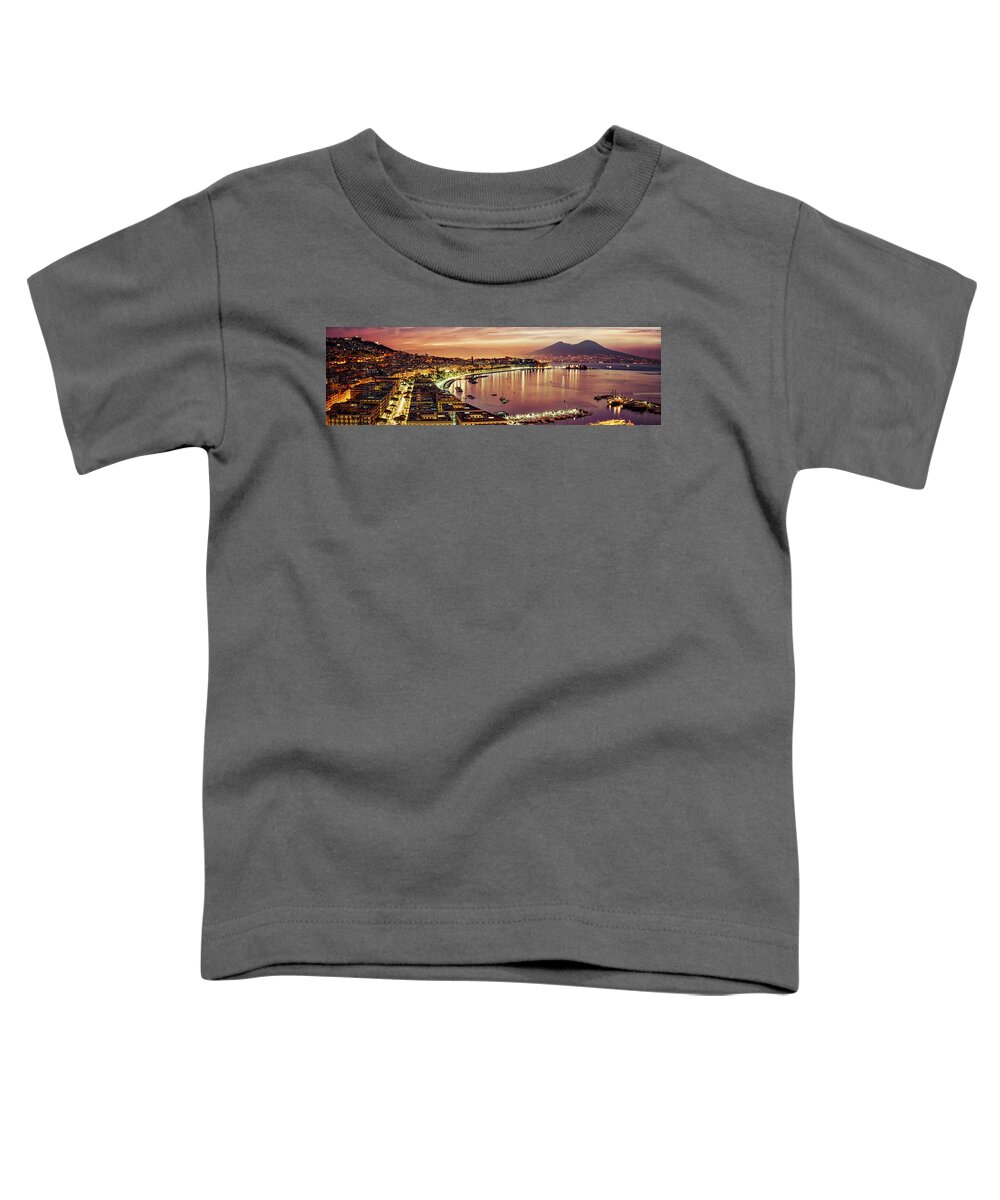 Italy Toddler T-Shirt featuring the photograph Naples Pano by Bill Chizek