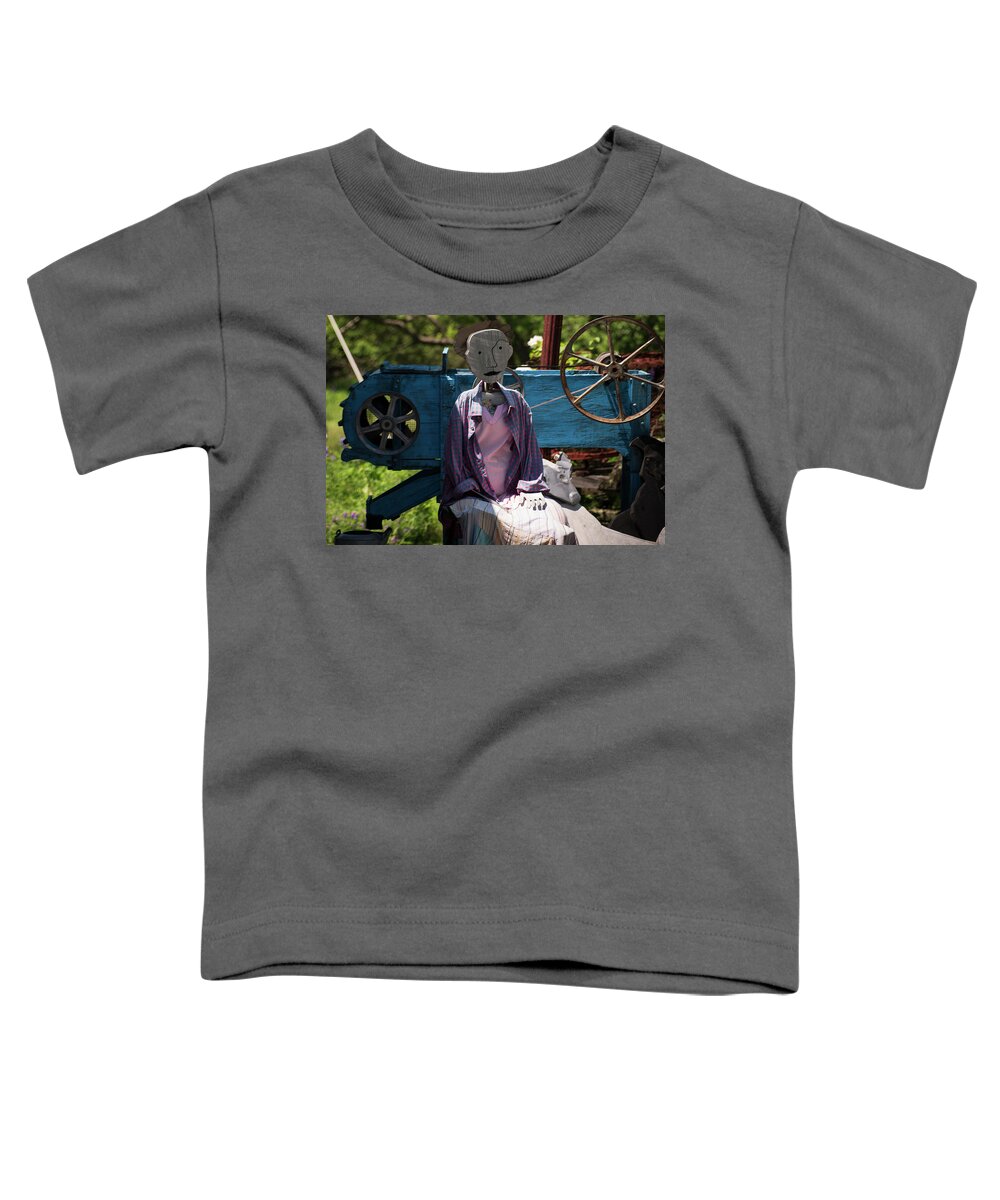 Whimsical Toddler T-Shirt featuring the photograph Nervous Nellie by Vicky Edgerly