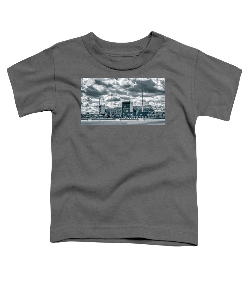 Bills Football Toddler T-Shirt featuring the photograph New Era Stadium by Guy Whiteley