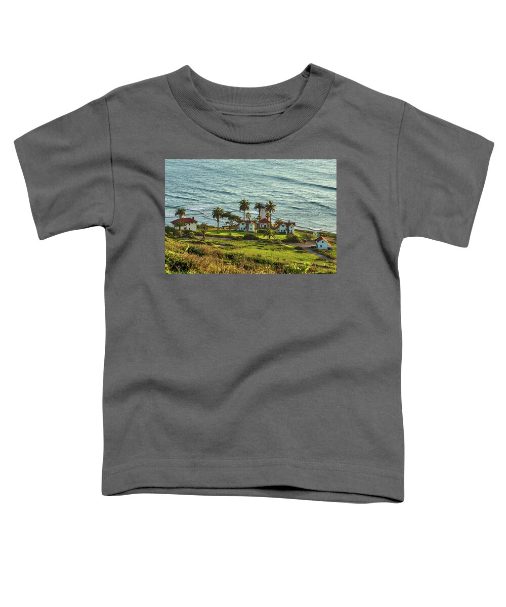 Cabrillo National Monument Toddler T-Shirt featuring the photograph New Point Loma Lighthouse Station 1 by Donald Pash