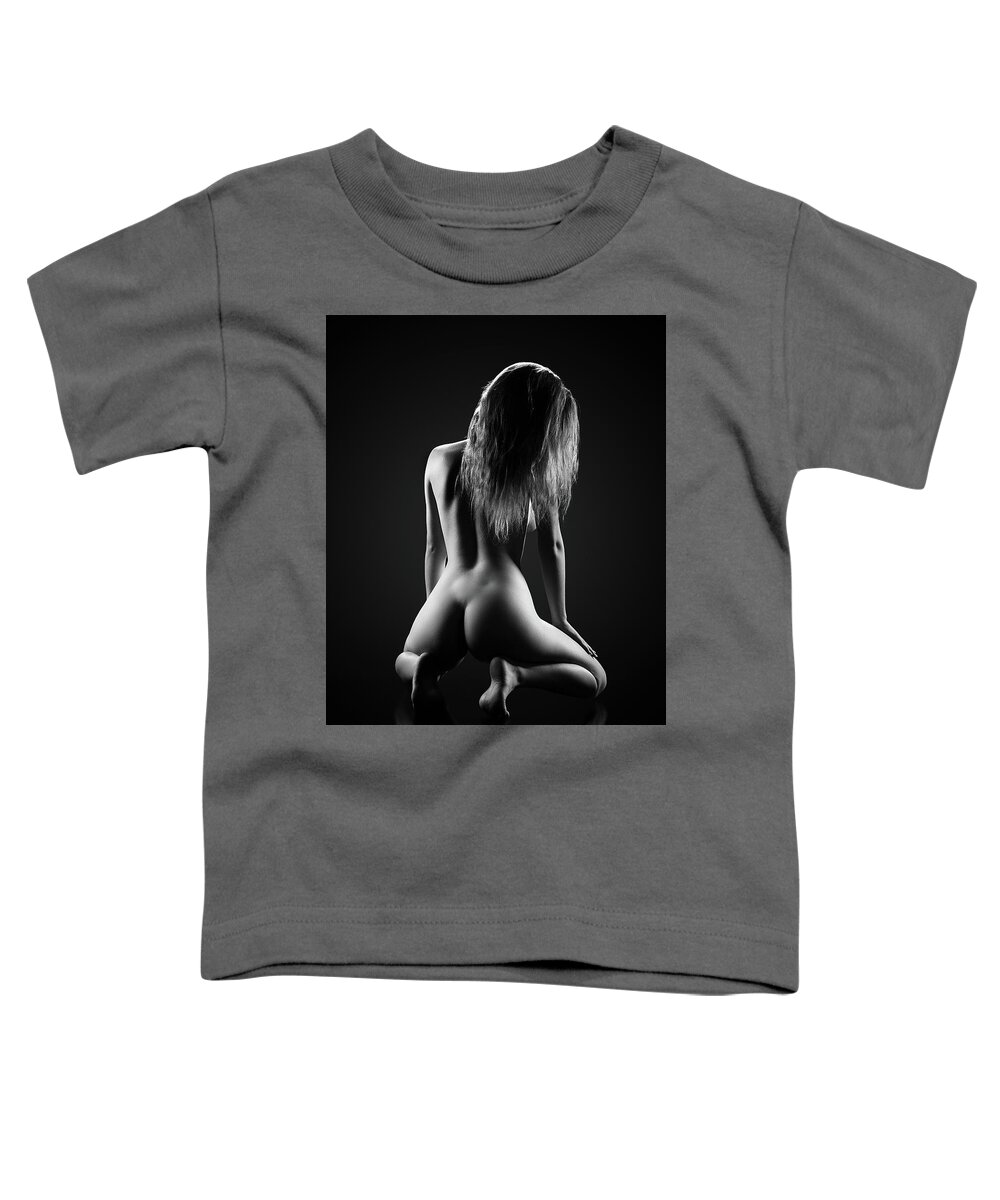 Woman Toddler T-Shirt featuring the photograph Nude woman bodyscape 32 by Johan Swanepoel