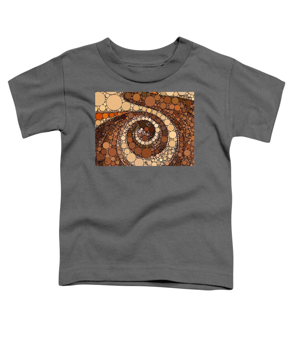 Abstract Toddler T-Shirt featuring the digital art Ode to China by Chris Montcalmo