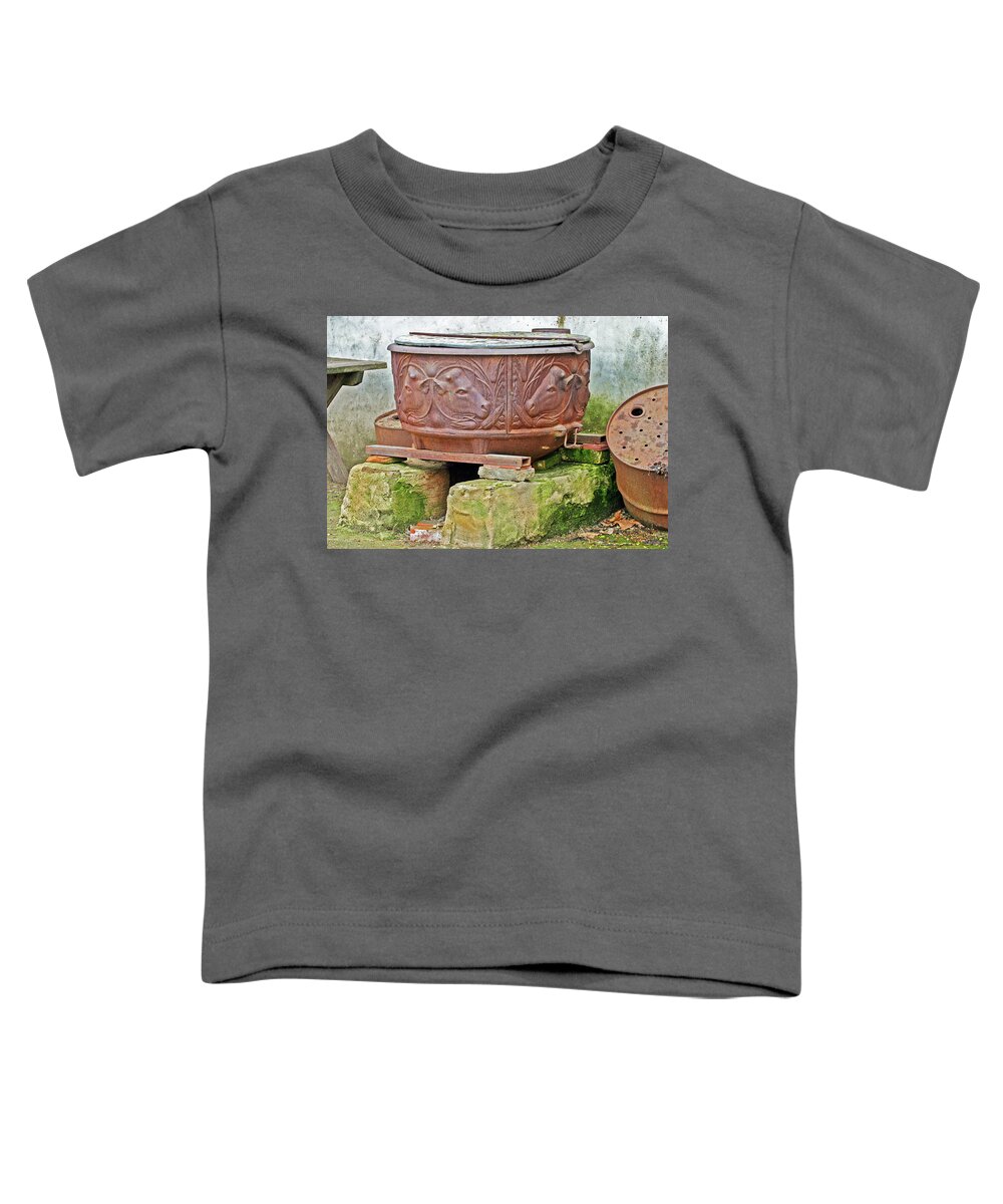 Mission Toddler T-Shirt featuring the photograph Old Cauldron by Anthony Jones