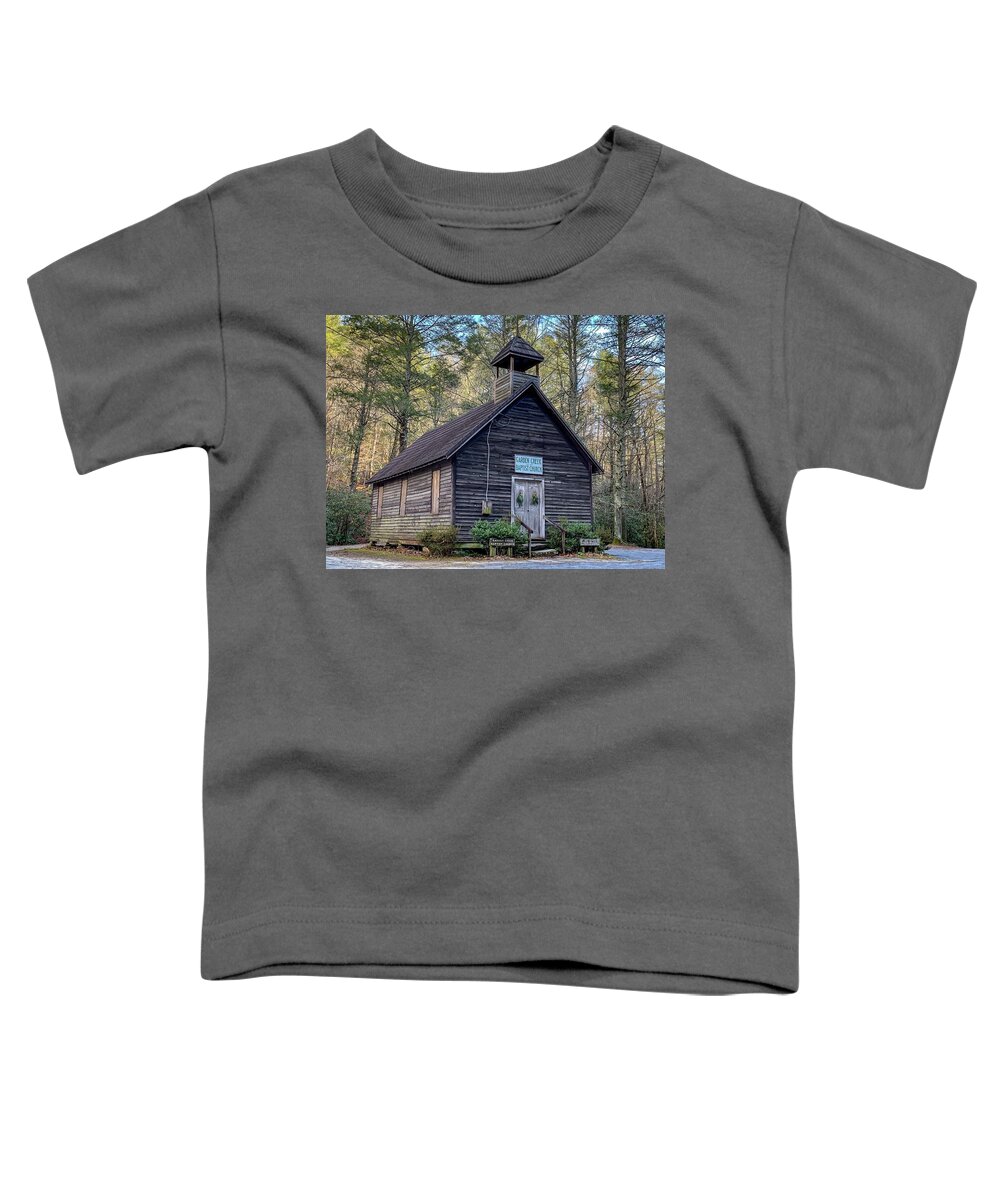 Landscape Toddler T-Shirt featuring the photograph Old Church by Chris Berrier