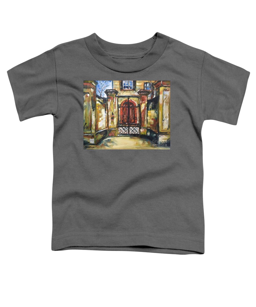 Charleston Toddler T-Shirt featuring the painting Old Mansion by Alan Metzger